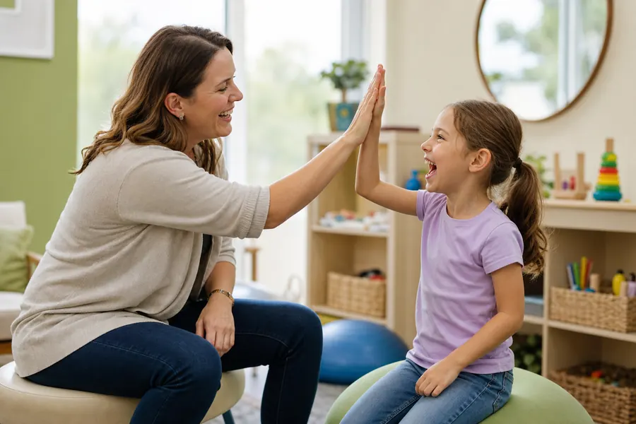 High-fives and encouragement at every visit