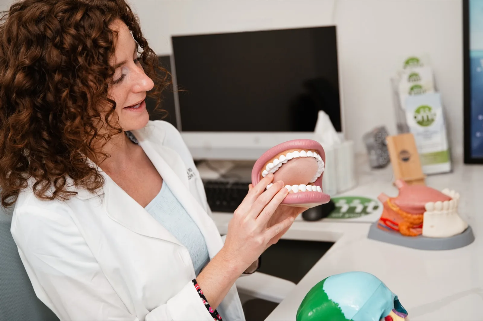 Myofunctional therapy session addressing tongue thrust correction at OMT of York
